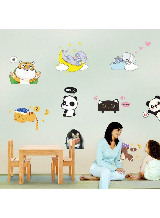 DEKOSH Wall Decals For Living Room ; Set Of 10 Cute & Colorful Wall Stickers For Bedroom Kids Playroom & Baby Nursery - Image 5