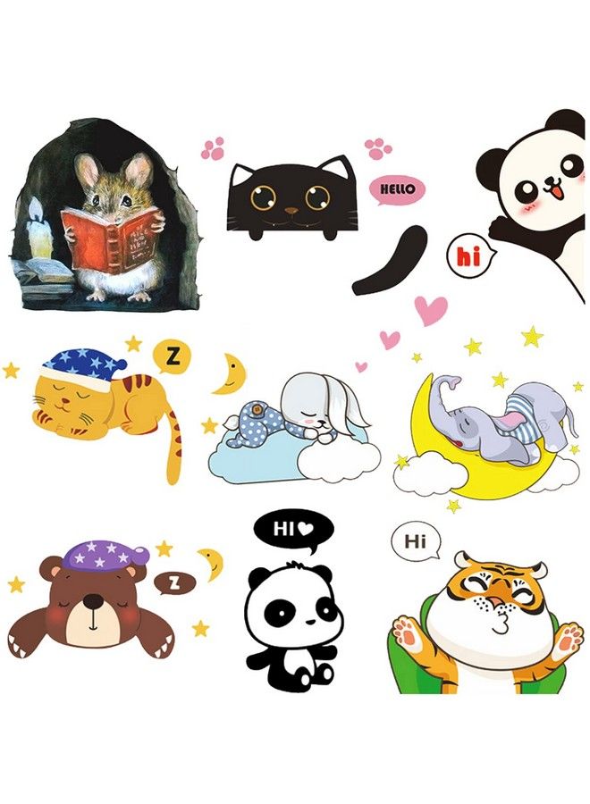 DEKOSH Wall Decals For Living Room ; Set Of 10 Cute & Colorful Wall Stickers For Bedroom Kids Playroom & Baby Nursery - Image 2