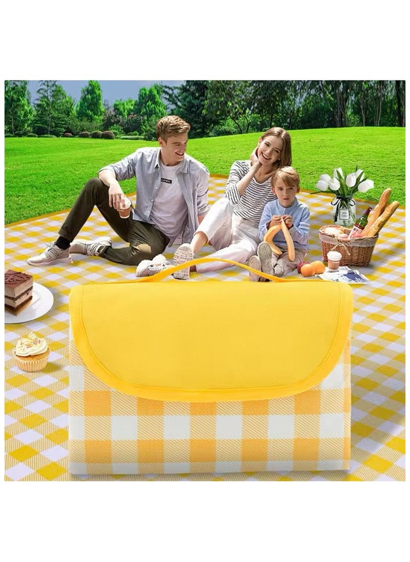 BJollys Outdoor Picnic Blanket, Foldable Waterproof Sand Beach Mat, Beach Camping Hiking Travel Family Concerts Portable Beach Blankets.(150*100)  - Image 2