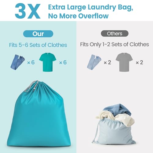 Cambond Compression Packing Cubes for Travel - 7 Set Multi-color See Through Mesh Compression Cubes for Travel Essentials with Large Laundry Bag, Luggage Packing Organizers Bags for Suitcases - Image 5