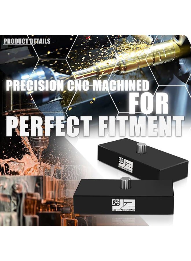 J2 Engineering 1" Rear Leveling Lift Block Kit Compatible with 99-22 F250 F350 SD RWD & 4WD / 00-05 Excursion Excludes Dually Models,J2-LK-FD-R-005-BK - Image 2