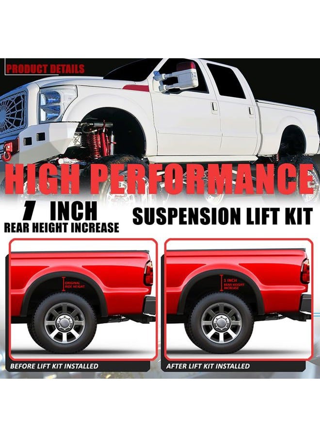 J2 Engineering 1" Rear Leveling Lift Block Kit Compatible with 99-22 F250 F350 SD RWD & 4WD / 00-05 Excursion Excludes Dually Models,J2-LK-FD-R-005-BK - Image 4