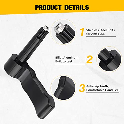 NORTHYUN Thumb Throttle Lever, ATV Thumb Throttle Control Extender Compatible with 2009-2021 Polaris Sportsman 570 850 1000 XP Scrambler 1000 850 570 Black - Image 4