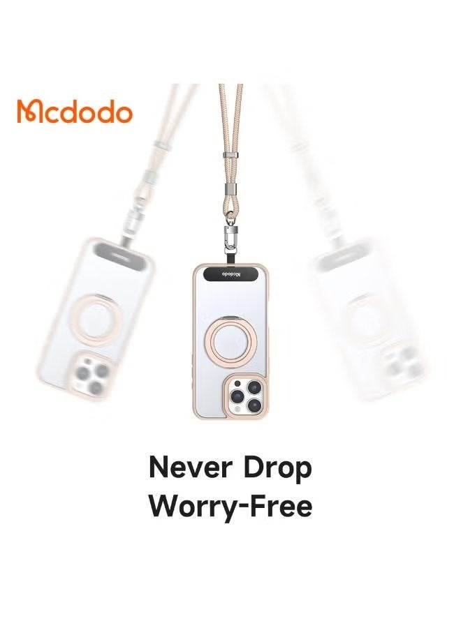 Mcdodo Universal Detachable Phone Lanyard Strap Compatible with All Phone Cases Drop Proof Nylon Braided Cord with Zinc Alloy Clip Adjustable Lightweight Anti Drop Neck Strap for Mobile Phones - Image 1