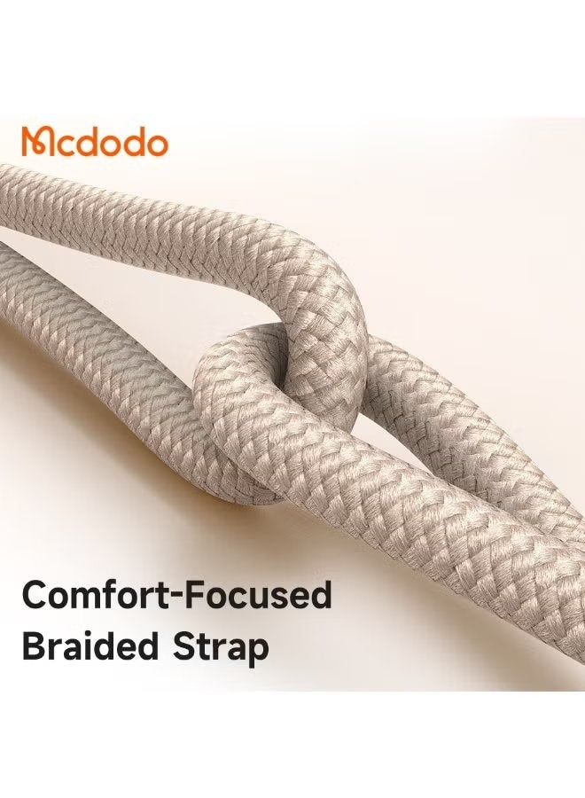Mcdodo Universal Detachable Phone Lanyard Strap Compatible with All Phone Cases Drop Proof Nylon Braided Cord with Zinc Alloy Clip Adjustable Lightweight Anti Drop Neck Strap for Mobile Phones - Image 5