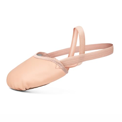 Stelle Leather Half Soles Dance Shoes Womens Lyrical Pirouette Turners Dance Shoes for Turning (Girls/Boys/Men/Adult) (Ballet Pink, 6/7) - Image 1