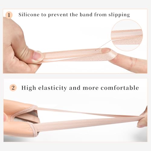 Stelle Leather Half Soles Dance Shoes Womens Lyrical Pirouette Turners Dance Shoes for Turning (Girls/Boys/Men/Adult) (Ballet Pink, 6/7) - Image 4
