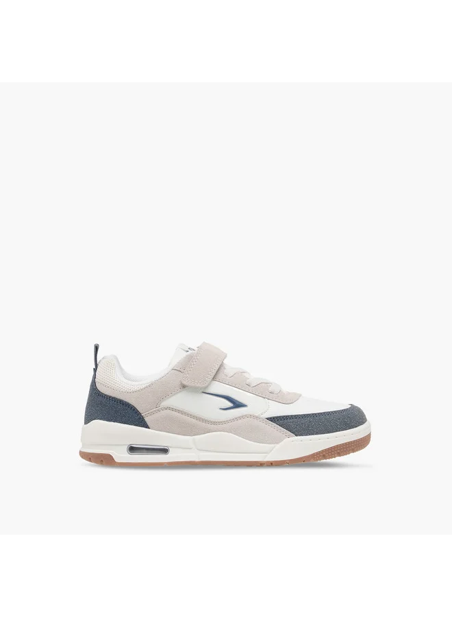 Dash Boys Panelled Sports Shoes with Hook and Loop Closure