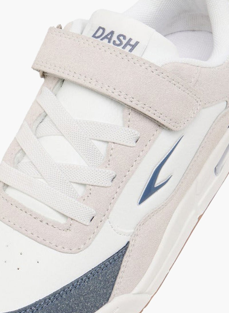 Dash Boys Panelled Sports Shoes with Hook and Loop Closure - Image 4