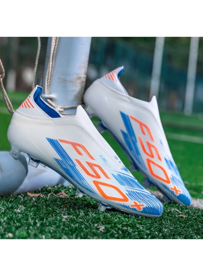 High-top Football Shoes For Boys And Girls, Tf Cleats For Adult Training, Breathable And Anti-slip Long Studs For Professional Sports Shoes