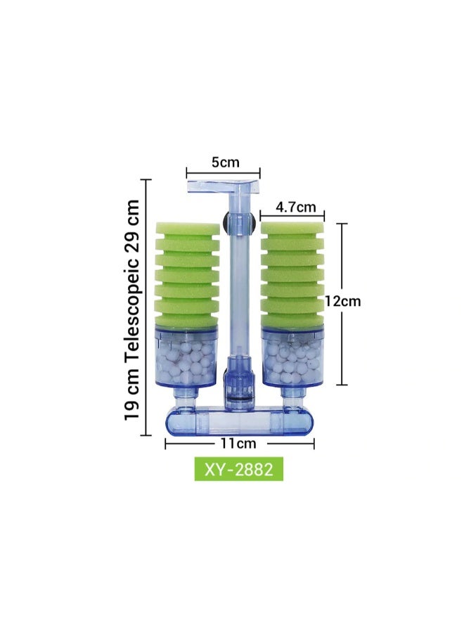 XINYOU Aquarium XY-2882 Double Sponge Filter Biochemical Low Noise Filtration Pump Tool - Image 4