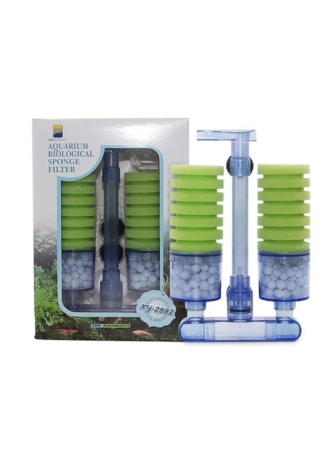 XINYOU Aquarium XY-2882 Double Sponge Filter Biochemical Low Noise Filtration Pump Tool - Image 5