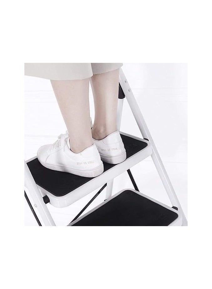 Lightweight Foldable Ladder – Anti-Slip Multi-Position Ladder, Heavy Duty & Sturdy, Compact Design for Home, Kitchen, Pantry, and Office Use, High Capacity - Image 5