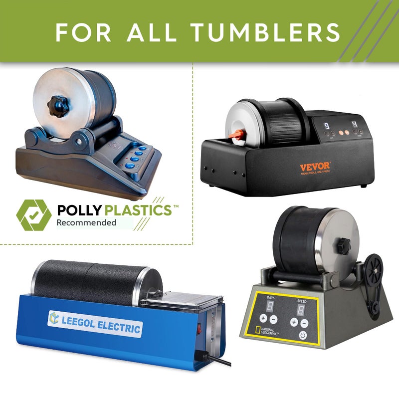 Polly Plastics Polypropylene Plastic Poly Pellets - 1 lb Rock Tumbling Media for Enhanced Tumbling Action - Image 4