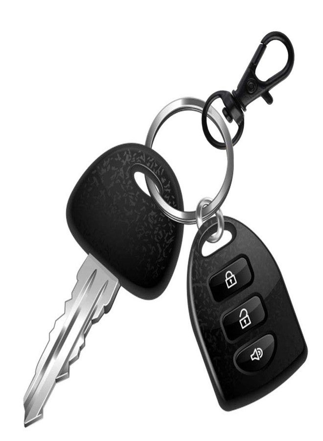 cnomg 50 pcs Swivel Clasps Lanyard Snap Hook,cnomg Metal Swivel Lanyard Snap Hook Lobster Claw Clasp (Black) - Image 5