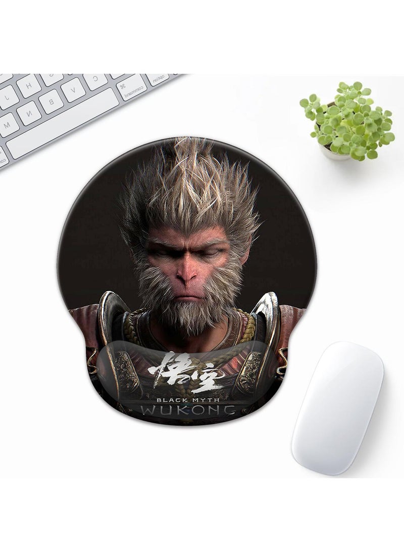 Y&D Black Myth Wukong Enlarged Superfine Fiber Soft Smooth Memory Foam Ergonomic Mouse Pad Keyboard Wrist Rest Comfortable for Desktop Laptop Mac or Gaming Stress Free Typing - Image 1