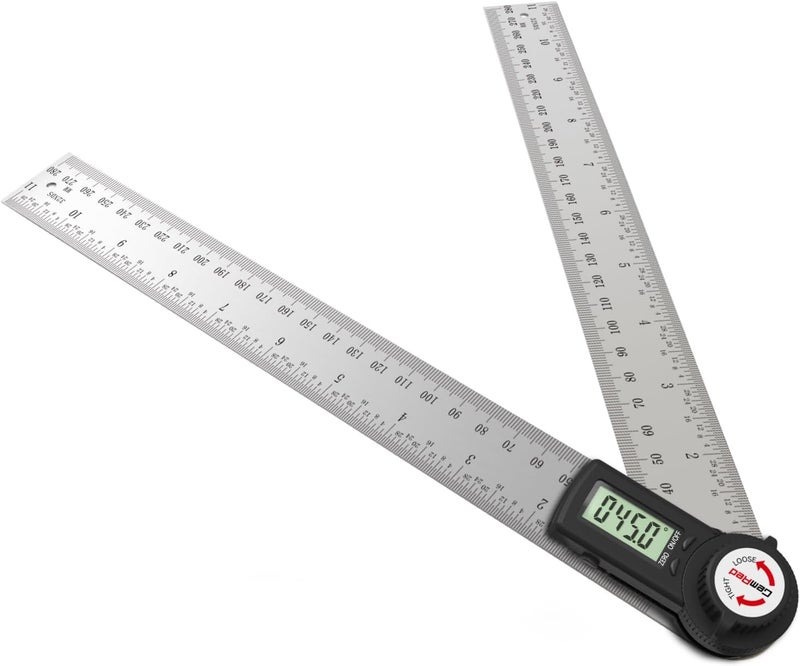 GemRed 82305 Digital Angle Finder Protractor (Stainless steel 300mm) - Image 1