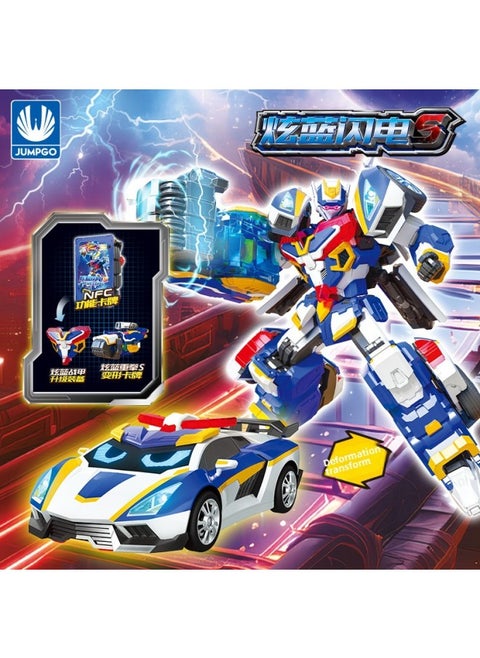 Show High Genuine Dazzle Card Fighter 2 Series Of Deformation Toys Dazzle Blue Thunder King Dazzle Blue Lightning S Deformation Robot-Color:Dazzling Card Fighter 2-deep Sea Overlord 8157_dazzling Card Fighter 2 Series