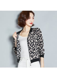 Generic 2024 Summer New Large Size Loose Fit Jacket Cardigan Top Short Jacket Trendy Printing Sun Protection Baseball Uniform For Women 2031# 