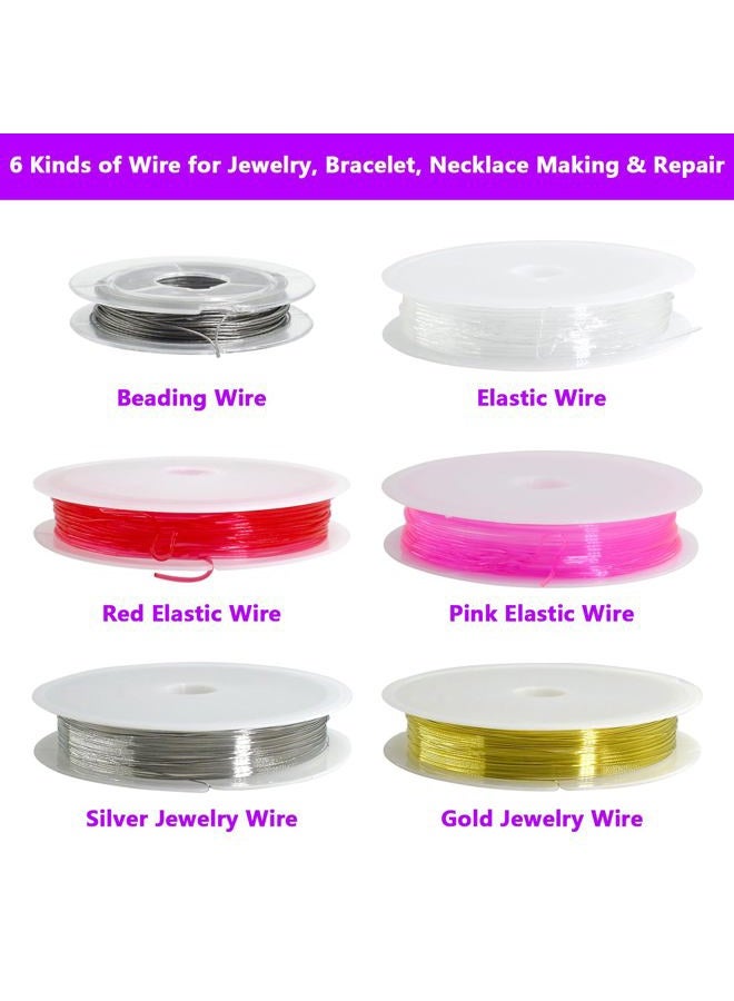 Renashed 4 Layer Jewelry Making Supplies Kit with Jewelry Making Tools, Jewelry Charms and Wire, Findings and Assorted Beads for DIY Bracelet, Necklace, Earrings Making or Repairing - Image 4