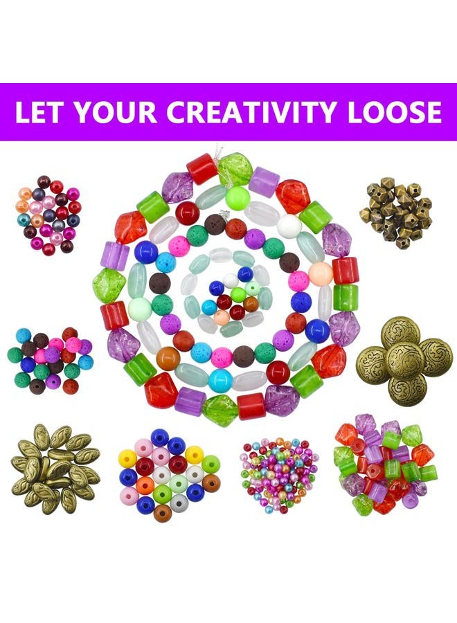 Renashed 4 Layer Jewelry Making Supplies Kit with Jewelry Making Tools, Jewelry Charms and Wire, Findings and Assorted Beads for DIY Bracelet, Necklace, Earrings Making or Repairing - Image 5