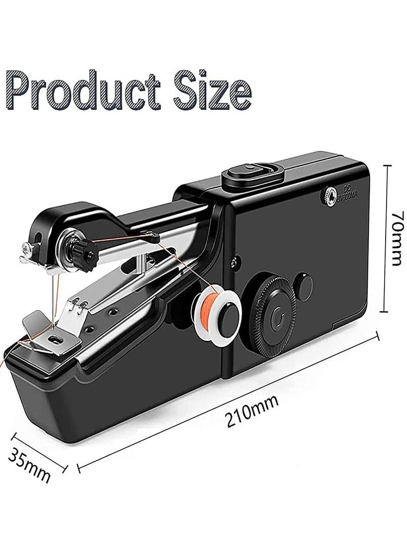 SYOSI - Handheld Sewing Machine, Hand Held Device Tool Mini Portable Cordless Essentials for Home Quick Repairing and Stitch Handicrafts Easy to Operate Beginners - Image 1