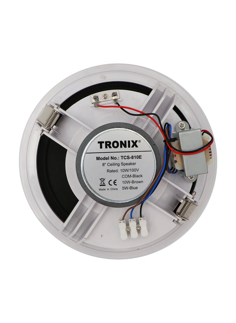 TRONIX TRONIX TCS810E 8 Inch Ceiling Speaker with Transformer  - Image 2
