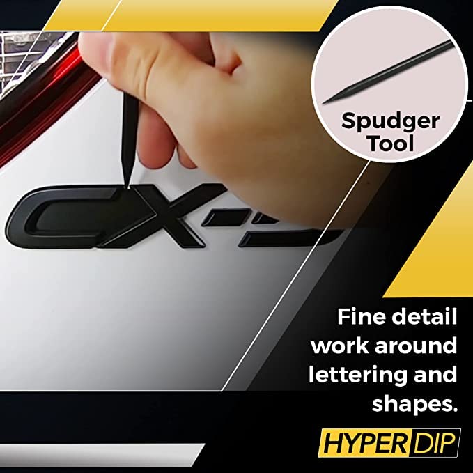 DipYourCar مجموعة طلاء السيارات القابلة للتقشير من DipYourCar HyperDip - مجموعة DIY مع علب من طلاء الرش للسيارات، مجموعة حماية الطلاء القابلة للإزالة ولون لشعارات السيارات، طلاء السيارات باللون البرونزي الذهبي - Image 4