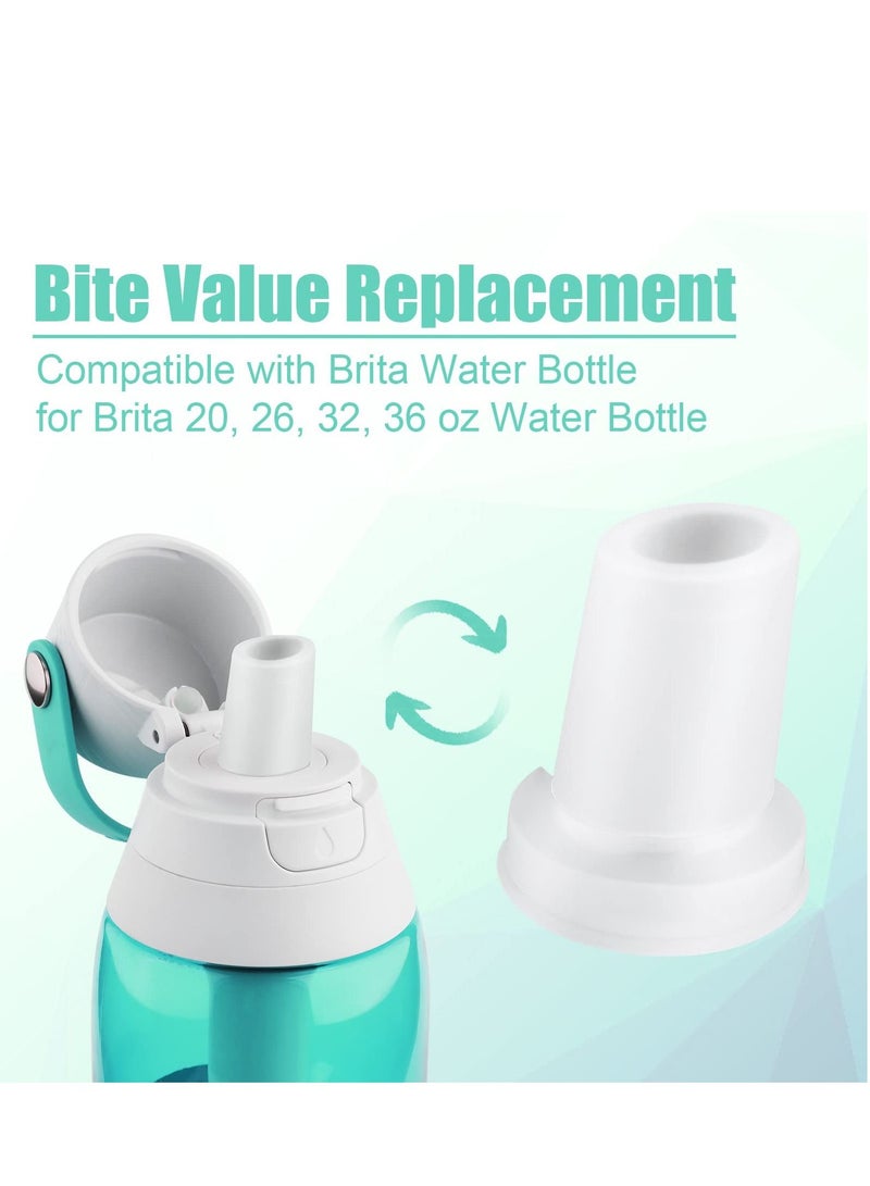 Y&D Bite Valve Replacement Compatible for Brita Water Bottle, 4 Pcs Silicone Bottle Mouthpiece Filter Filtered Spout Accessories - Image 2