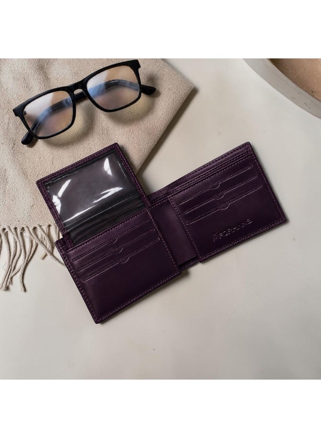 Forhans Genuine Leather Wallet For Men, Dark Brown Leather Bifold Men's Leather Wallet - Image 4