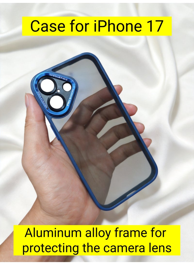 iPhone 17 Transparent Case with Aluminum Camera Lens Protection Frame - Image 1