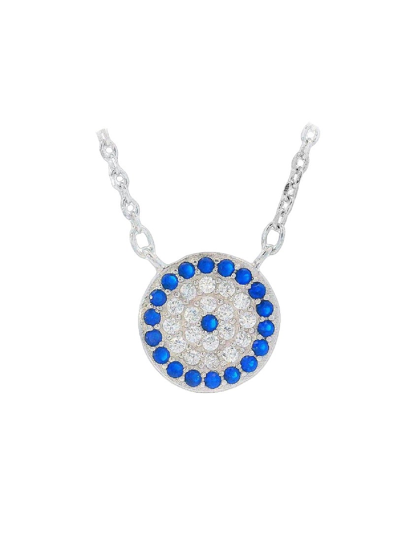 AK Jewels 925 SILVER CZ RHODIUM NECKLACE  - Image 2
