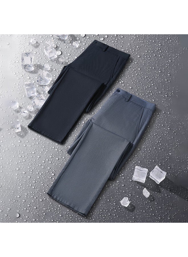 Youngor  New Casual Pants For Men Business Casual Wrinkle-resistant Navy Blue 185/90a