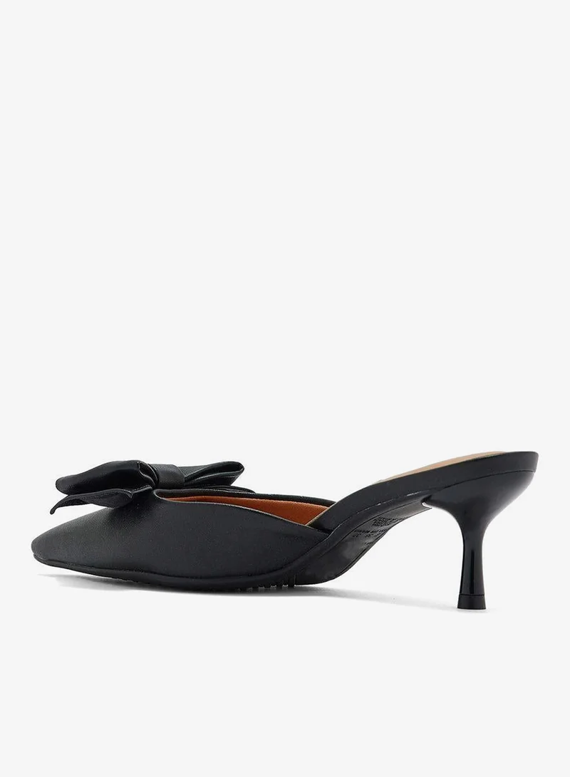 VIZZANO Black Low Heels Pump for Women – Elegant Office Heel Shoes & Classic Pumps for Girls for Women | Best Price UAE