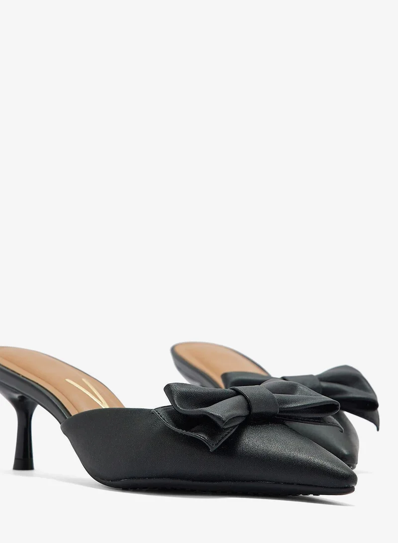 VIZZANO Black Low Heels Pump for Women – Elegant Office Heel Shoes & Classic Pumps for Girls for Women | Best Price UAE