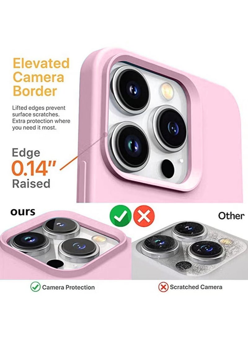 iPhone 15 Pro Max Mobile Case Cover with Soft Liquid Silicone Protection Anti-Scratch Shockproof Accessories Slim Protective Back Cover with Comfortable Hold Touch Feeling and Anti-fingerprint - Image 2