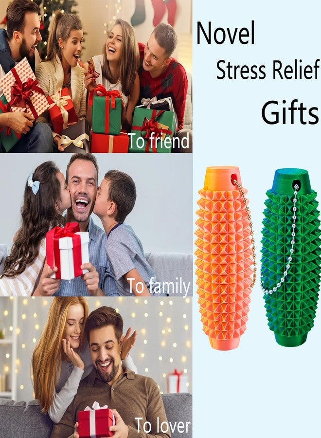 emeqzoa Easter Basket Stuffers for Teens Toddler,2pcs Upgrade Little Ouchies Pain Stim 3D Printed Fidget Toys Anxiety Relief Items,Handheld Fidget Toy,Christmas Classroom Novelty Relief Stress Gift for Friend - Image 5