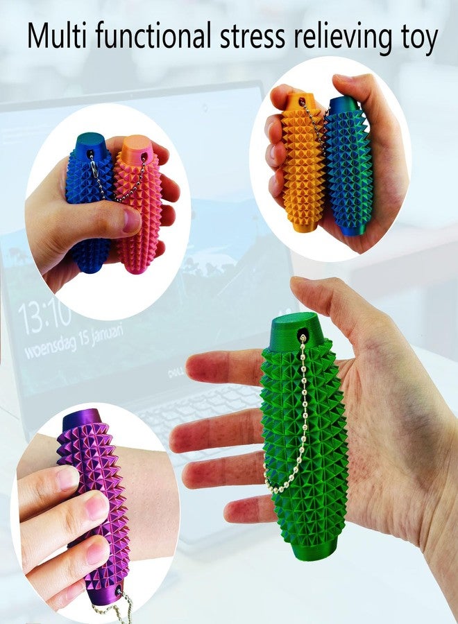 emeqzoa Easter Basket Stuffers for Teens Toddler,2pcs Upgrade Little Ouchies Pain Stim 3D Printed Fidget Toys Anxiety Relief Items,Handheld Fidget Toy,Christmas Classroom Novelty Relief Stress Gift for Friend - Image 2