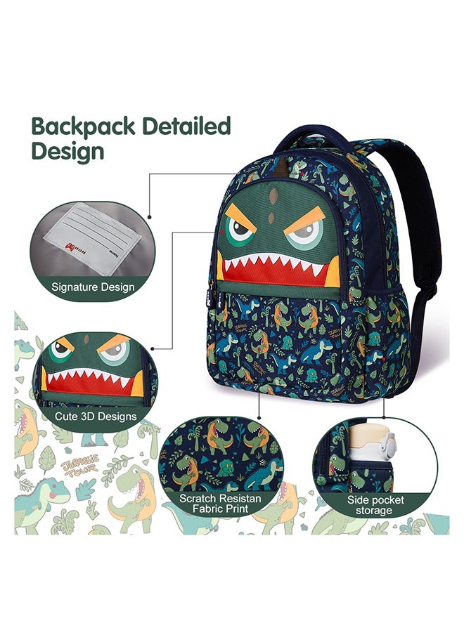 Nohoo Kids 16 Inch School Bag Dino - Green  - Image 3