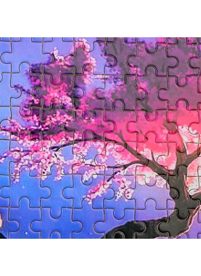 Ingooood - - Jigsaw Puzzle 1000 Pieces For Adult- Fantasy Series- Cherry Blossom On Lava_Ig-1266 Entertainment Wooden Puzzles Toys - Image 1