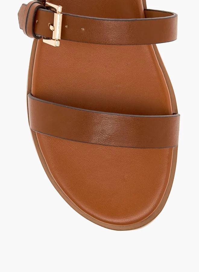 Celeste Women's Strap Detail Sandals with Buckle Closure