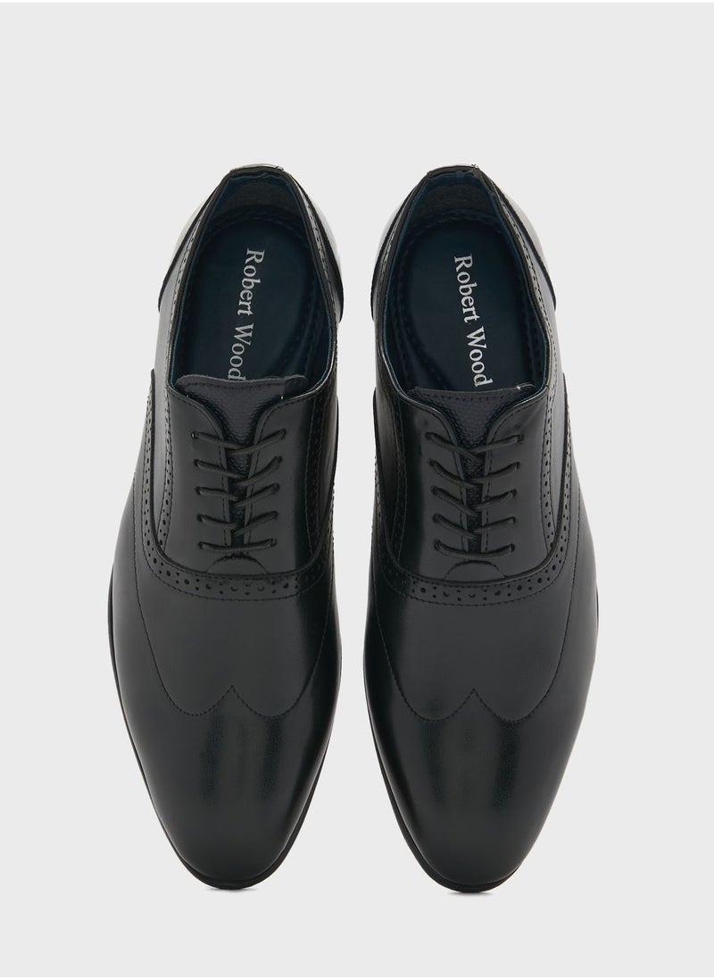 Robert Wood - Oxford  Brogue Formal Lace Ups - Image 1