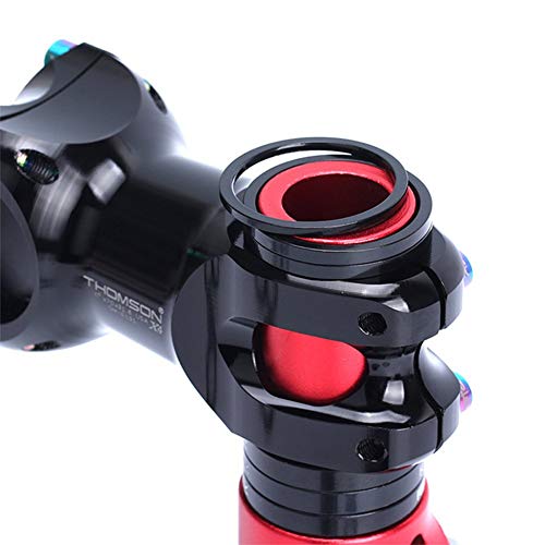 CYSKY Bicycle Headset Spacer 6 Packs Bike Stem Headset Spacer Kit Fit 1 1/8-Inch Stem for MTB BMX Mountain Bike Road Bikes 2mm 3mm 5mm 10mm x 3 (Aluminium Alloy, Black) - Image 2