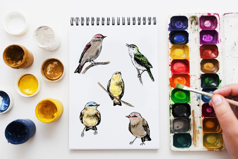 Heureppy Birds Cutting Dies and Clear Stamps Animals Clear Stamps with Die Cuts for Card Making, Thankful Words Animal Embossing Stencil Template Tool for DIY Scrapbooking Photo Album Card Craft Decoration - Image 3