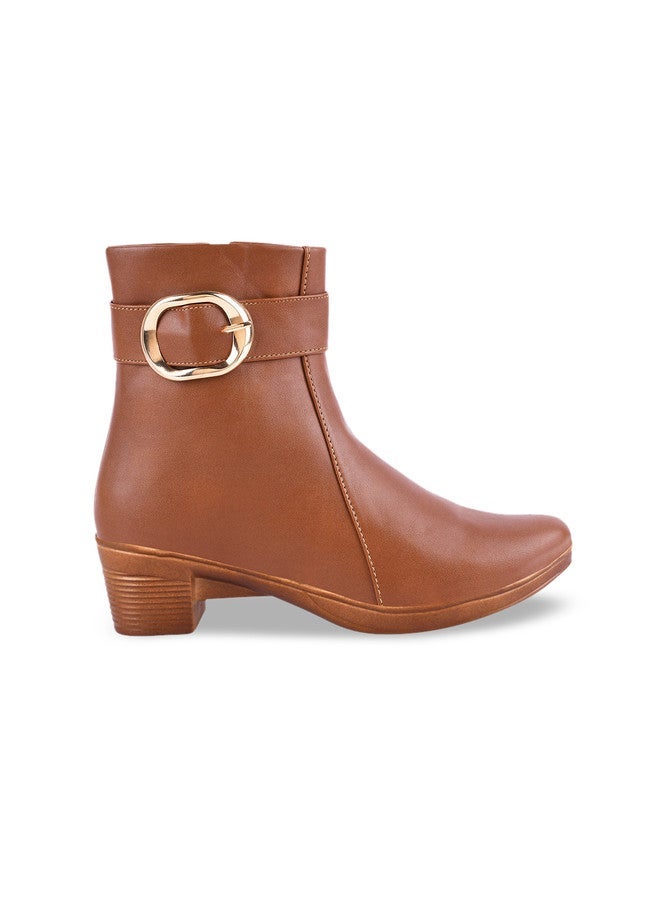 Shoetopia Women & Girls Casual Comfortable Mid-Tops Boots - Image 1