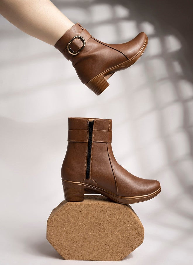 Shoetopia Women & Girls Casual Comfortable Mid-Tops Boots - Image 3