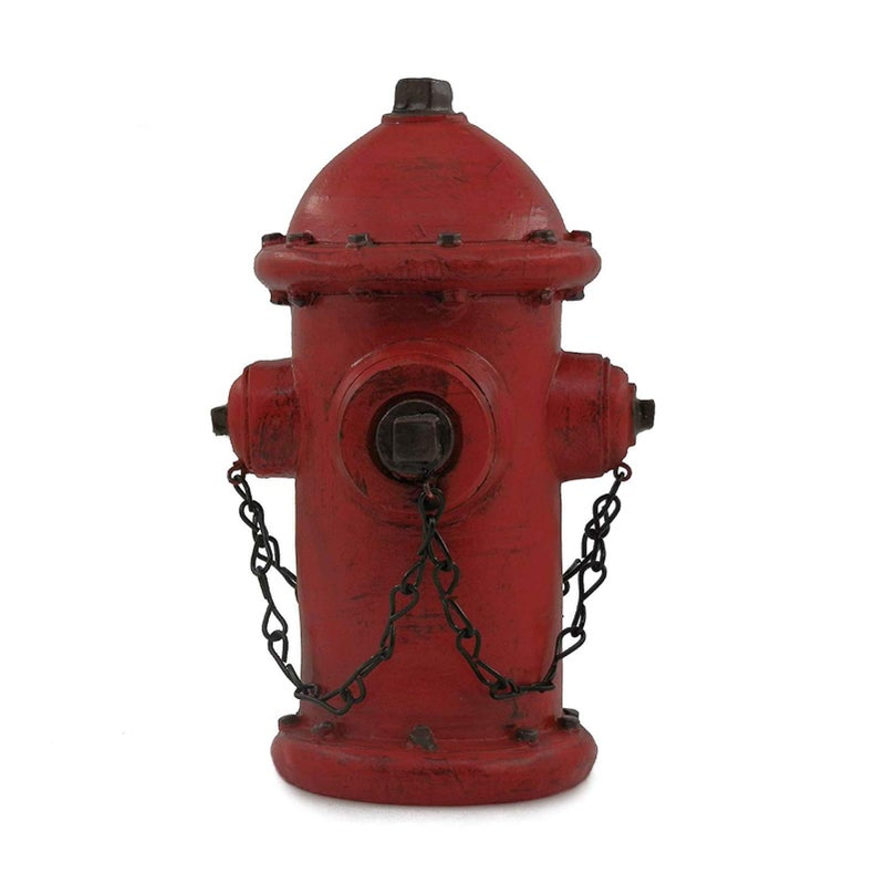 ornerx Resin Fire Hydrant Statue Decor 6 Tall  Small
