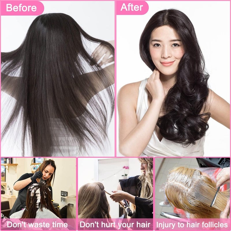Plenteous Hair Roller Set 18 pcs Hair Curlers Rollers With Clips Hair Curler Comb Self Grip Hair Roller Set Hair Rollers for Long Hair Medium and Short Hair Multi Color - Image 4