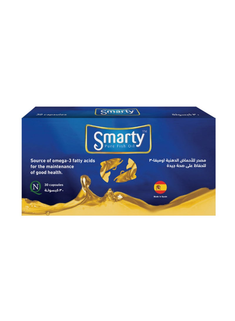 Noor AlQmar Smarty Pure Fish Oil To Boost General Health - 30 Capsules - Image 1