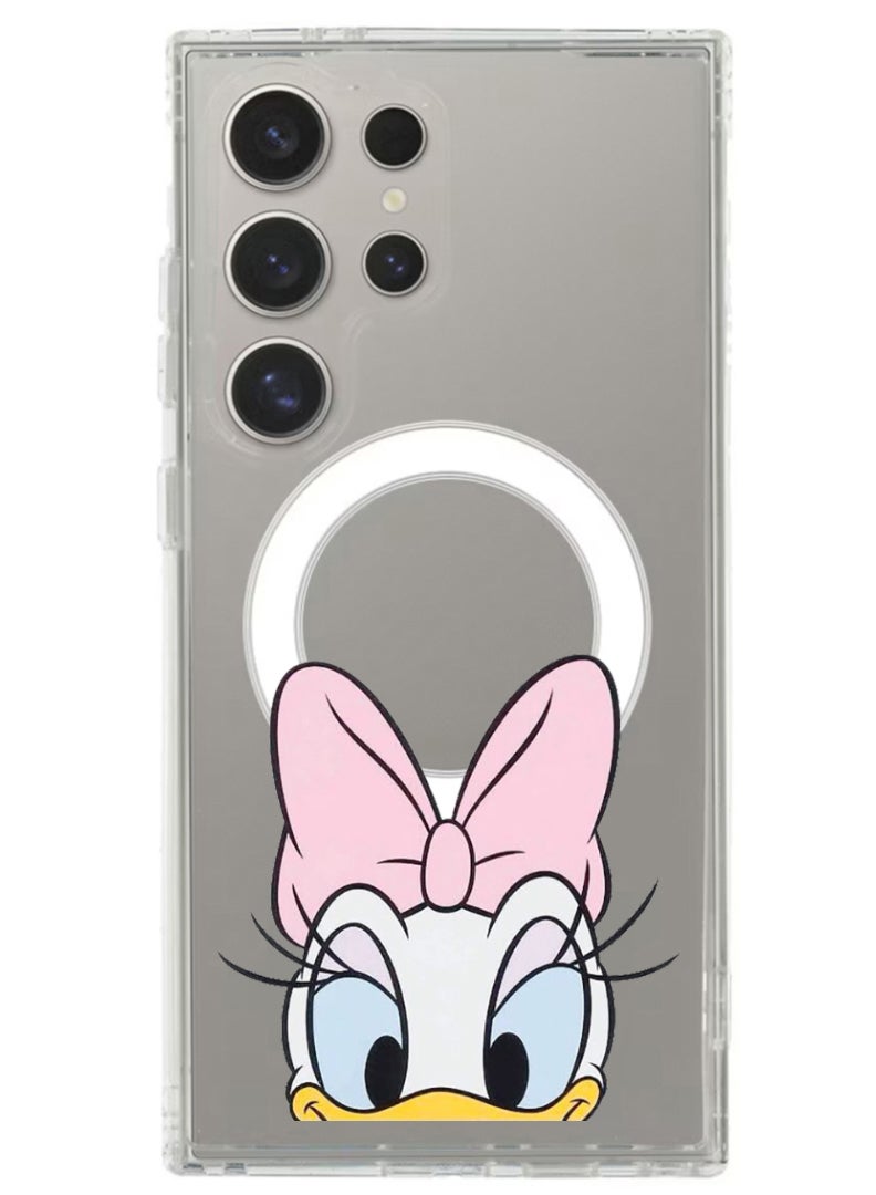 Theodor Magnetic Case for Samsung Galaxy S24 Ultra 6.8-inch Compatible with MagSafe Wireless Charging, Shockproof Phone Bumper Cover do-not-touch - Image 1